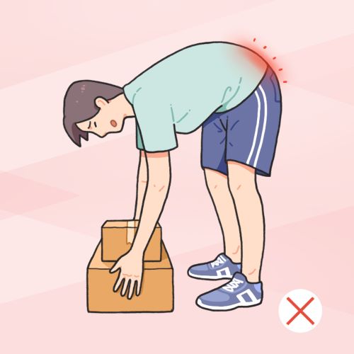 搬抬重物要注意