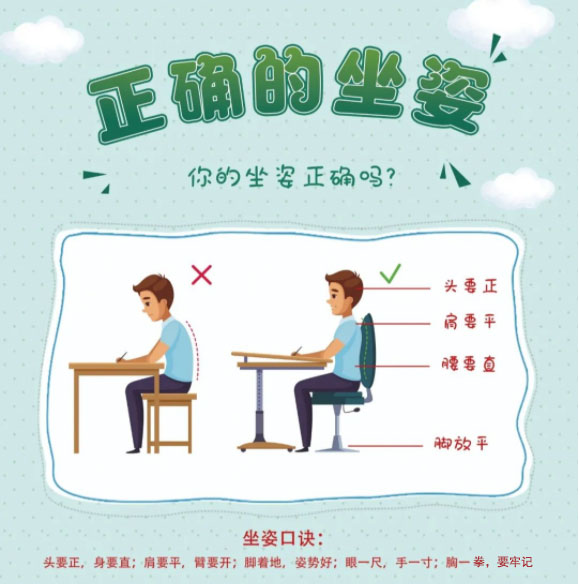 正確坐姿